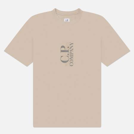 Мужская футболка C.P. Company 30/1 Jersey Printed, цвет серый, размер S