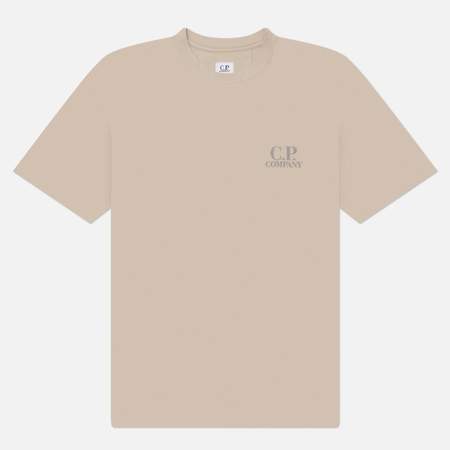 Мужская футболка C.P. Company 30/1 Jersey Logo Comfort, цвет серый, размер L