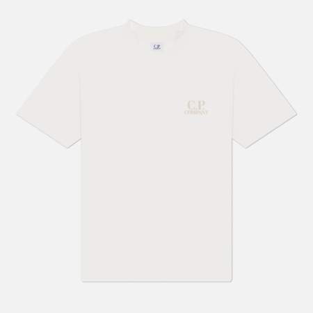 Мужская футболка C.P. Company 30/1 Jersey Short Sleeve Comfort, цвет белый, размер S