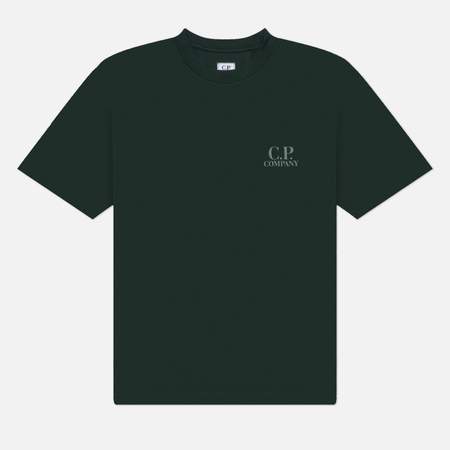 Мужская футболка C.P. Company 30/1 Jersey Short Sleeve Comfort, цвет зелёный, размер XL