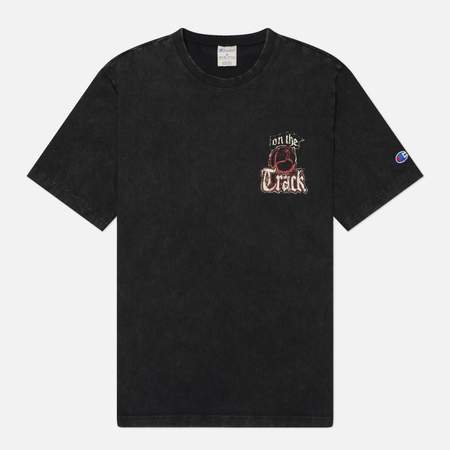 Мужская футболка Champion Reverse Weave Pinnacle Heavyweight Cotton Graphic 3, цвет чёрный, размер L