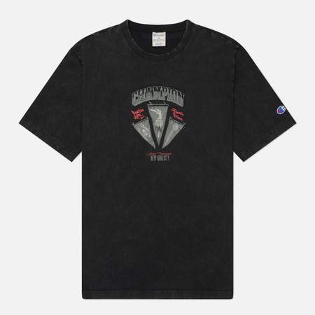 Мужская футболка Champion Reverse Weave Pinnacle Heavyweight Cotton Graphic 4, цвет чёрный, размер S