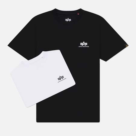 Комплект мужских футболок Alpha Industries Basic Small Logo 2-Pack, цвет комбинированный, размер XL