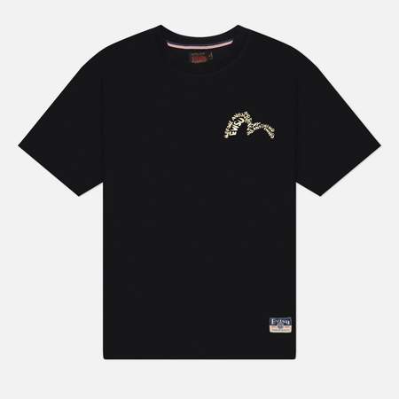 Мужская футболка Evisu Heritage Seagull Puff Print, цвет чёрный, размер M
