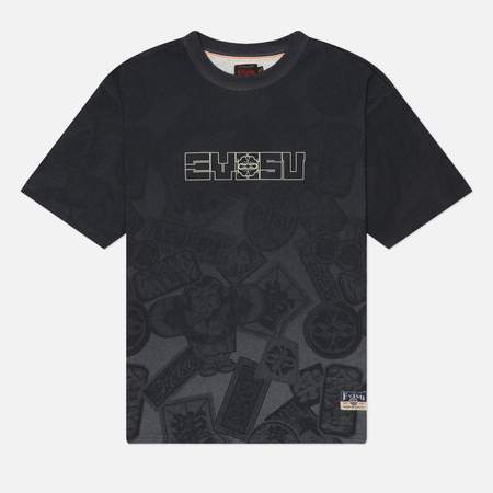 Мужская футболка Evisu Heritage All Over Print Daicock, цвет чёрный, размер L