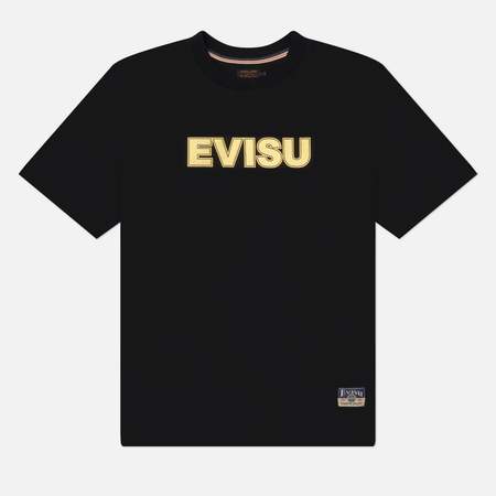 Мужская футболка Evisu Heritage Kamon Applique, цвет чёрный, размер M