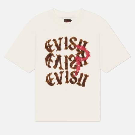 Мужская футболка Evisu Heritage Distressed Camo Evisu, цвет белый, размер XXL