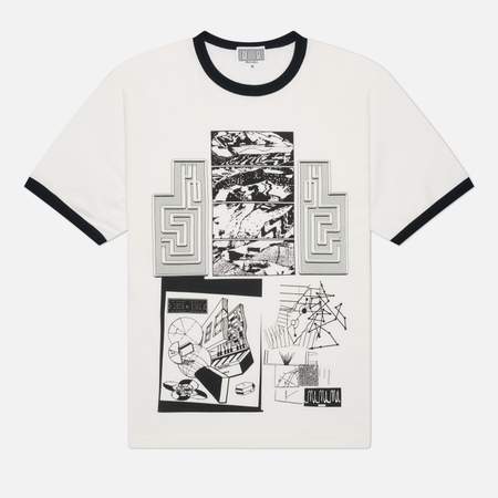 Мужская футболка CAV EMPT FK SequencingPatch Ringer, цвет белый, размер L