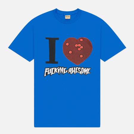 Мужская футболка Fucking Awesome I Heart FA, цвет синий, размер L