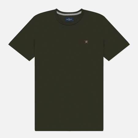 Мужская футболка Hackett Logo Classic, цвет оливковый, размер L