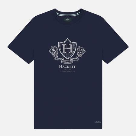 Мужская футболка Hackett Heritage H Logo, цвет синий, размер L