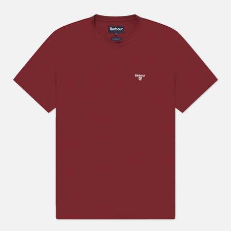 Мужская футболка Barbour Essential Sports, цвет бордовый, размер XXL