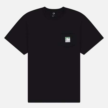 Мужская футболка The North Face Mountain Logo Relaxed, цвет чёрный, размер L