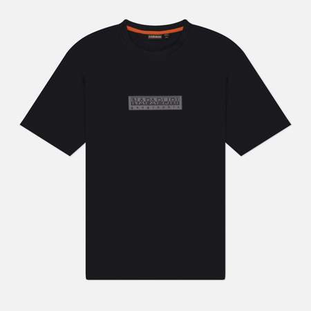 Мужская футболка Napapijri S-Box Logo, цвет чёрный, размер L