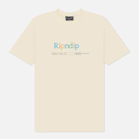 Мужская футболка RIPNDIP A Bird Cotton, цвет бежевый, размер M