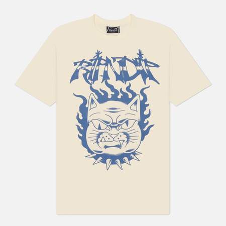 Мужская футболка RIPNDIP The Happiest Cat, цвет бежевый, размер XXL