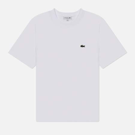 Мужская футболка Lacoste Classic Fit Embroidered Crocodile, цвет белый, размер L