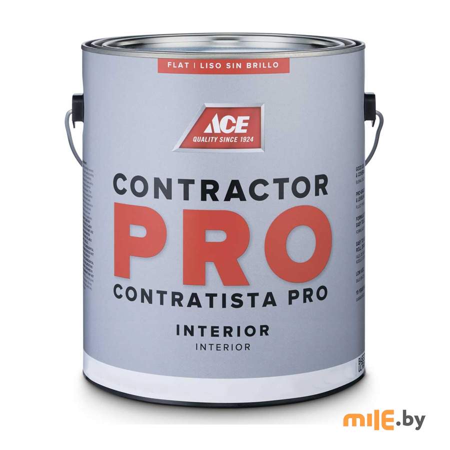 Краска Ace Contractor Pro Flat Interior (246B410-6) 3,78 л белый