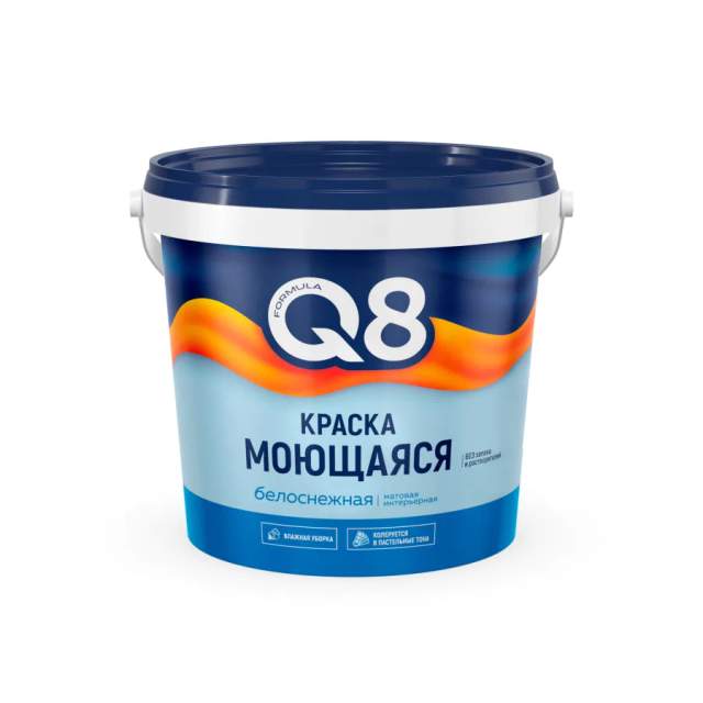 Краска акриловая FORMULA Q8 МОЮЩАЯСЯ 1,4 кг.