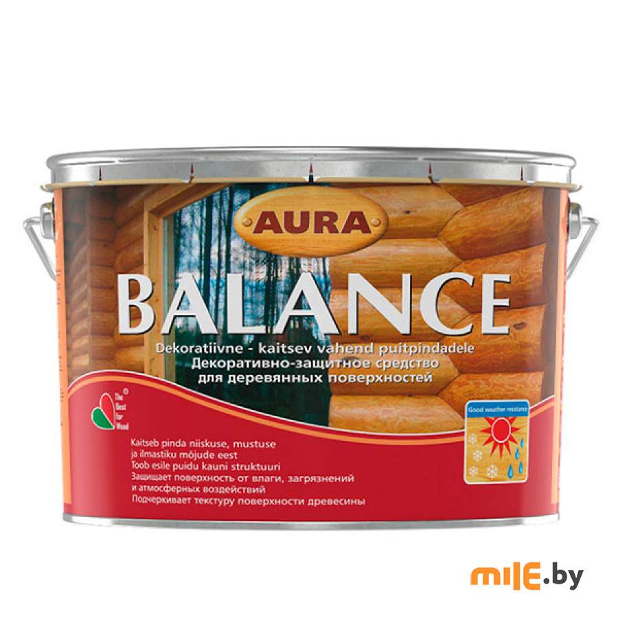 Антисептик Aura Wood Balance 9 л (прозрачный)