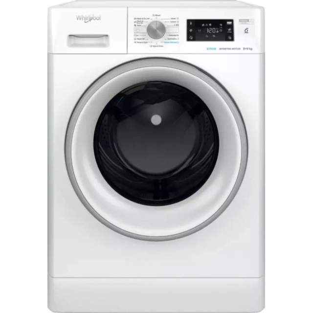 Стирально-сушильная машина WHIRLPOOL FFWDB864489SVEE