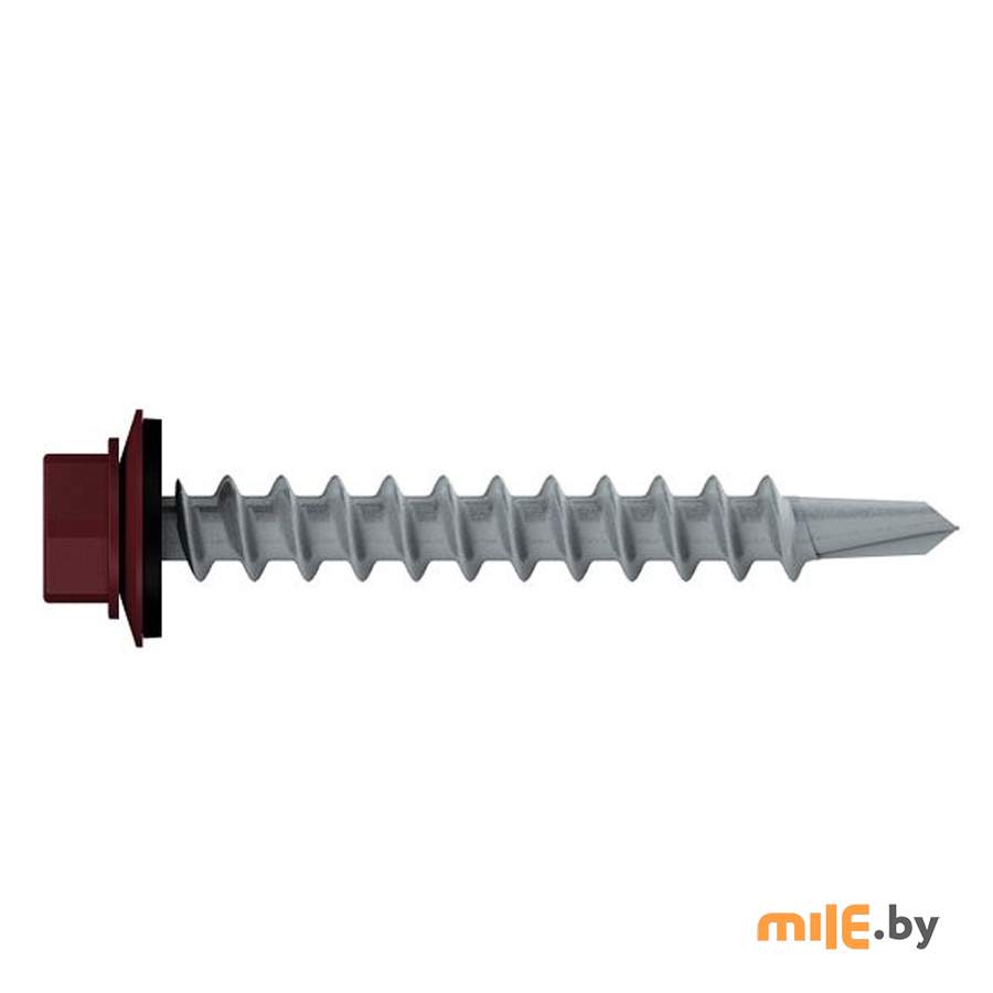 Саморез кровельный Starfix PT1 RAL 3005 SMC2-32191-200 (200 шт) 4,8х35 мм