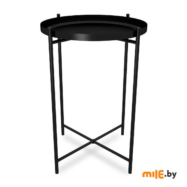 Стол журнальный Sheffilton SHT-CT8 Сж-85 (черный муар) 37,6x37,6x52 см