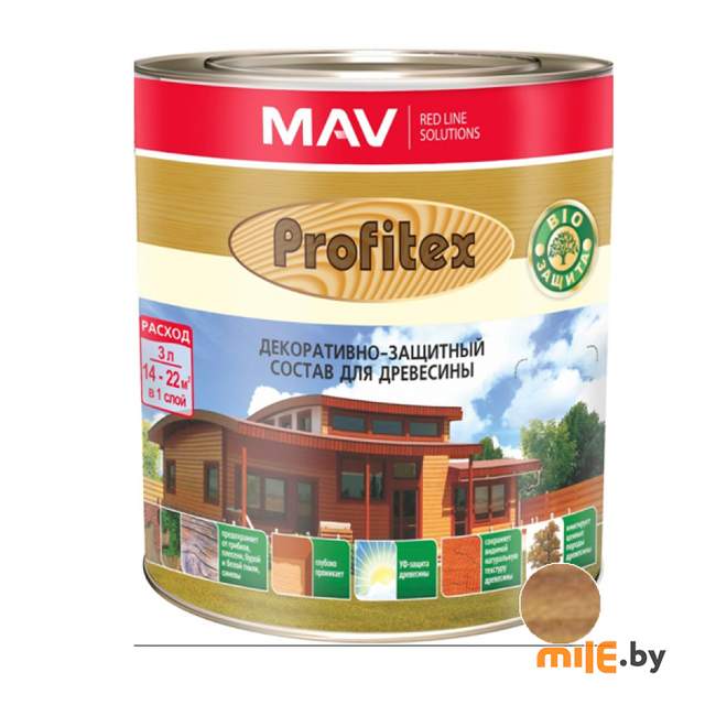 Пропитка для дерева Profitex защитная 0,9 л (дуб)