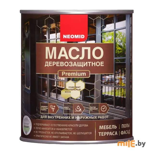 Масло деревозащитное NEOMID Premium 0,75 л (палисандр)