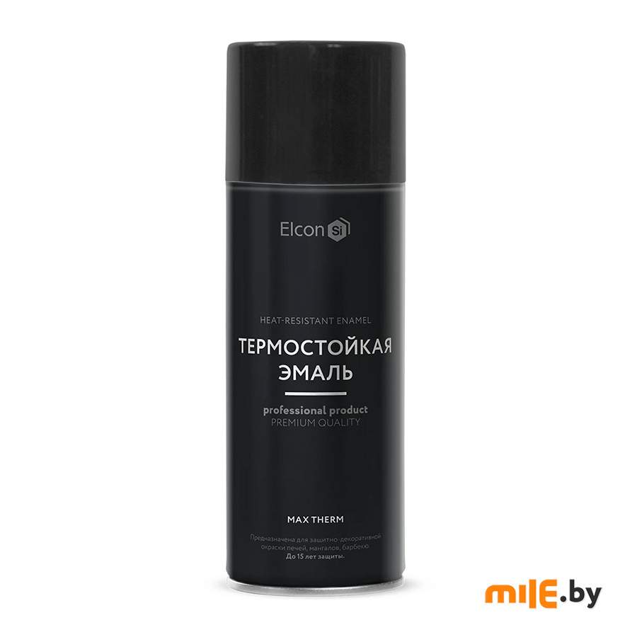 Эмаль Elcon Max Therm Термостойкая 700 градусов матовая 0,52 л (серебристый)