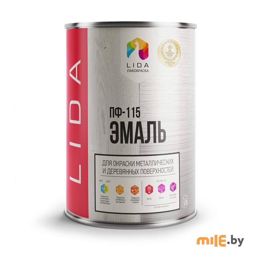 Эмаль Lida ПФ-115 1 кг (бежевый)