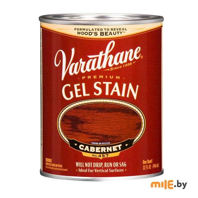 Морилка-гель Varathane Premium Gel Stain матовая 0,946 л (каберне)