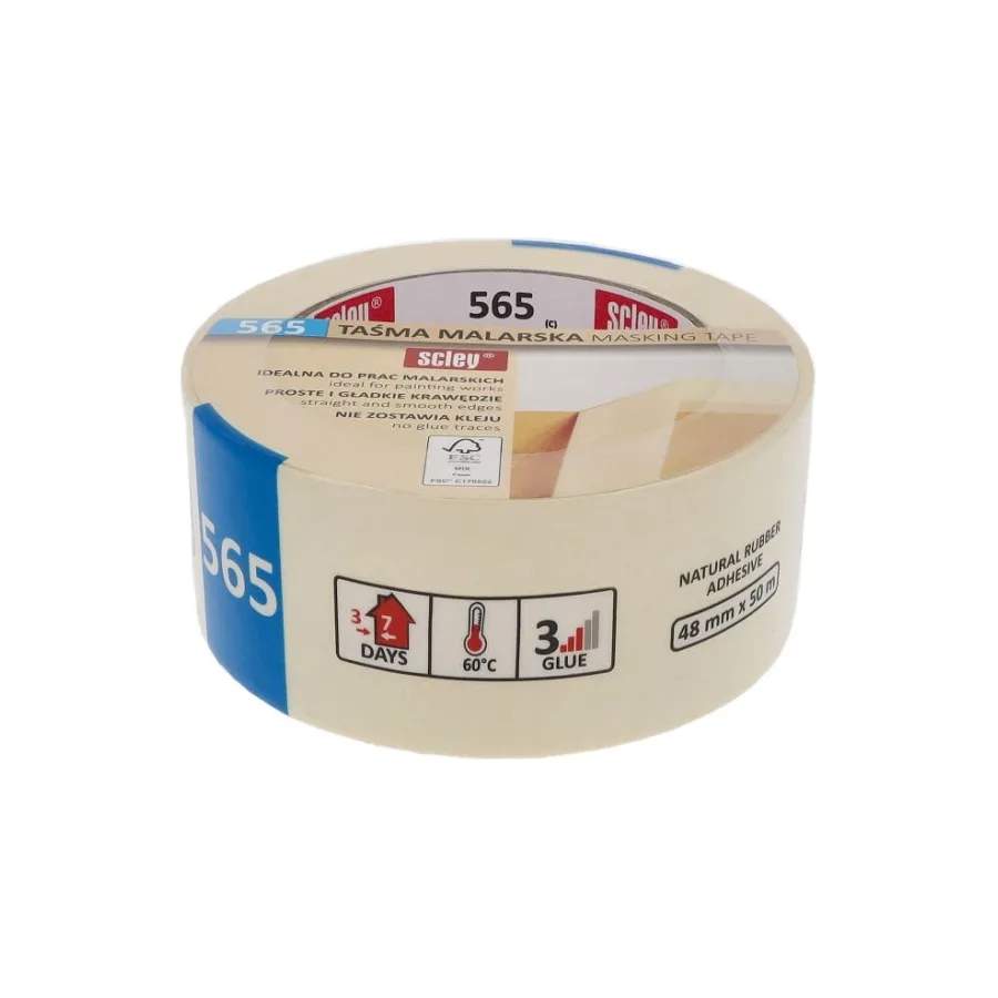 Лента малярная Scley (0300-655048) белая 48ммх50м