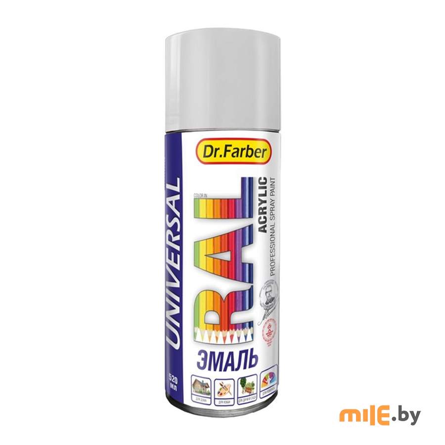 Эмаль-аэрозоль Dr.Farber 07124-270 RAL 7035 (светло-серый) 520 мл