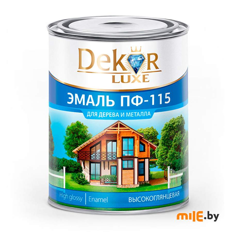 Эмаль ПФ-115 Dekor серая 0,8 кг