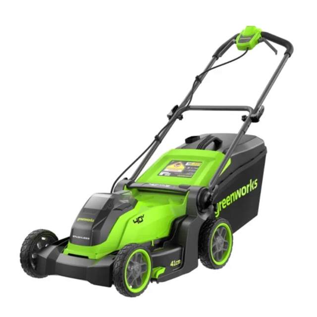 Газонокосилка аккумуляторная Greenworks 40V GD40LM411 (без АКБ и ЗУ) 41 см б/щ 2521007