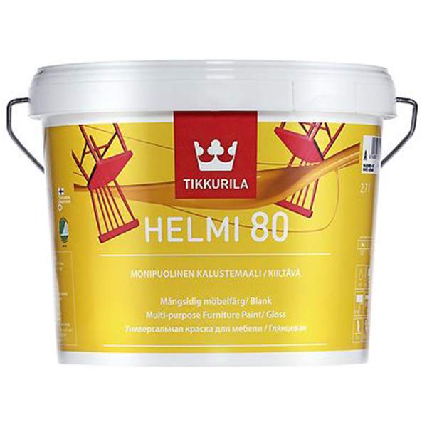 Краска под колеровку акрилатная Tikkurila Helmi С глянцевая 2,7 л