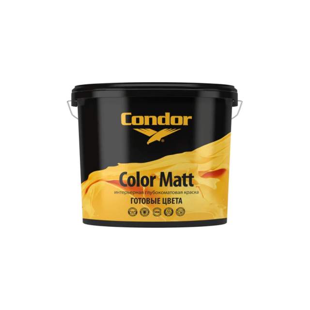 Краска Condor ВД акриловая Color Matt Loft Essence С09 ведро 3,4 кг