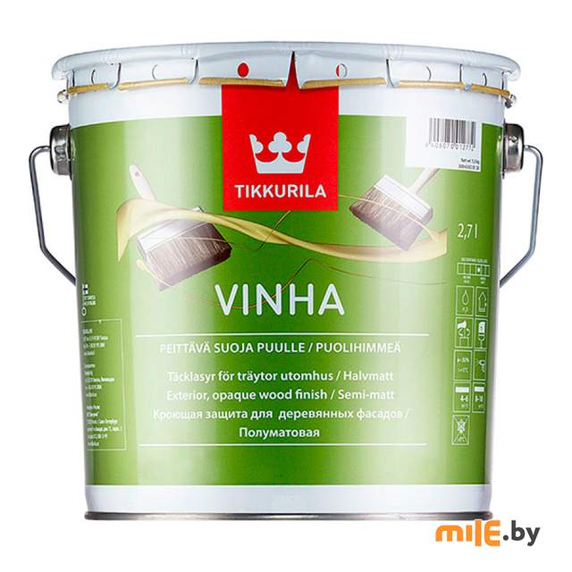 Антисептик Tikkurila Vinha полуматовая 2,7 л (прозрачный)