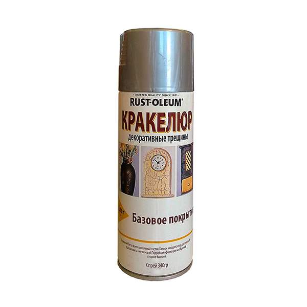 Краска акриловая Rust-Oleum Кракелюр Декоративные трещины 258132 (серебряный)