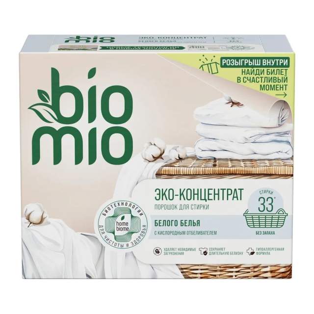 Стиральный порошок BioMio для белого белья 1 кг