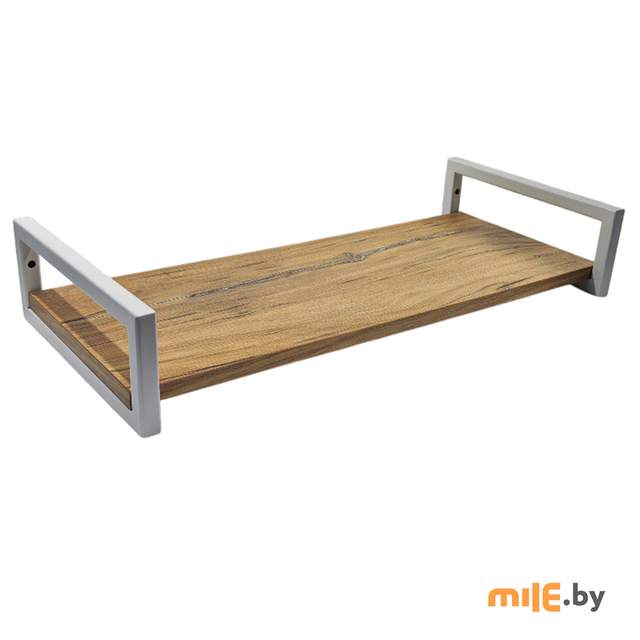 Полка настенная Allerd 1 Rion (белый, дуб нокс)