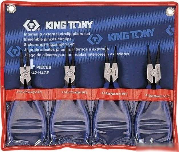 Набор пассатижей King Tony 42114GP (4 предмета)