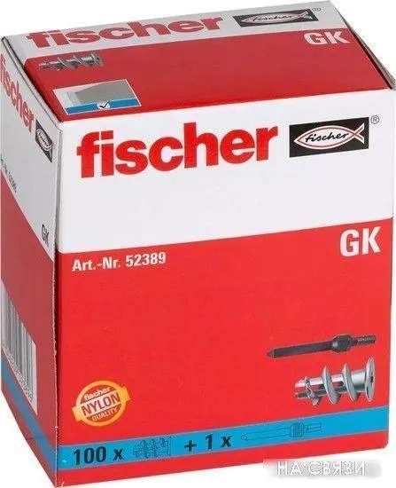 Дюбель для гипсокартона Fischer GK 52389 (100 шт)
