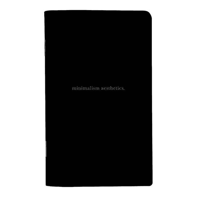 Планнер "Aesthetics", недатированный, 130х210 мм, 32 листов, черный