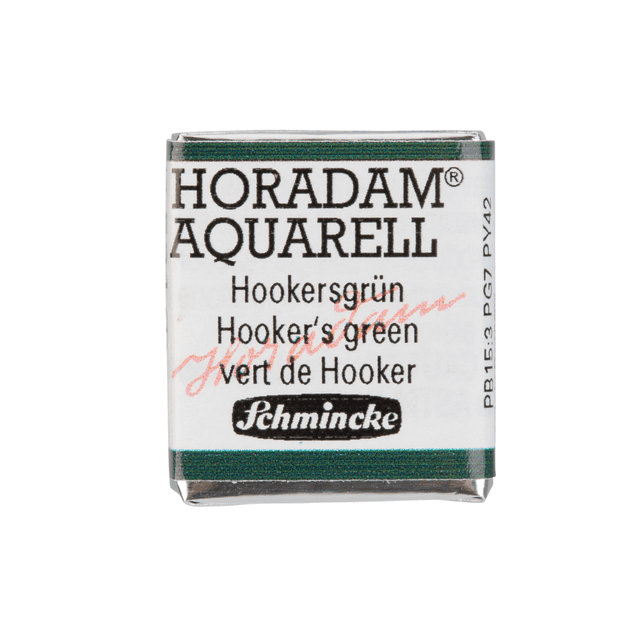 Краски акварельные "Schmincke Horadam", 521 зеленый Хукера, полукювета