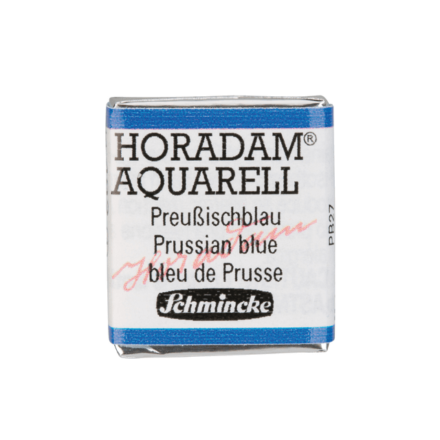 Краски акварельные "Schmincke Horadam", 492 синий прусский, полукювета