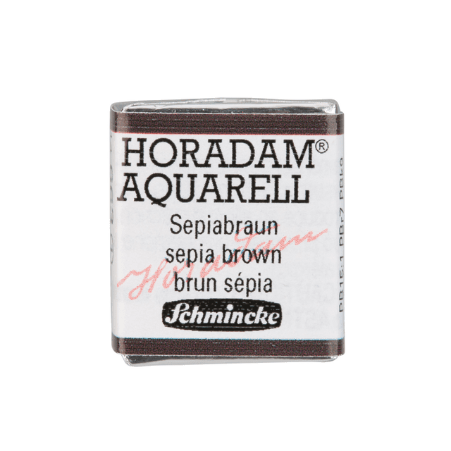 Краски акварельные "Schmincke Horadam", 663 сепия коричневая, полукювета
