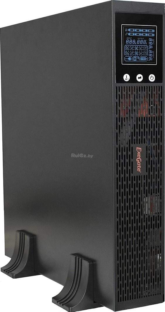 Источник бесперебойного питания ExeGate SinePower UHB-3000.LCD.AVR.C13.RJ.USB.2U