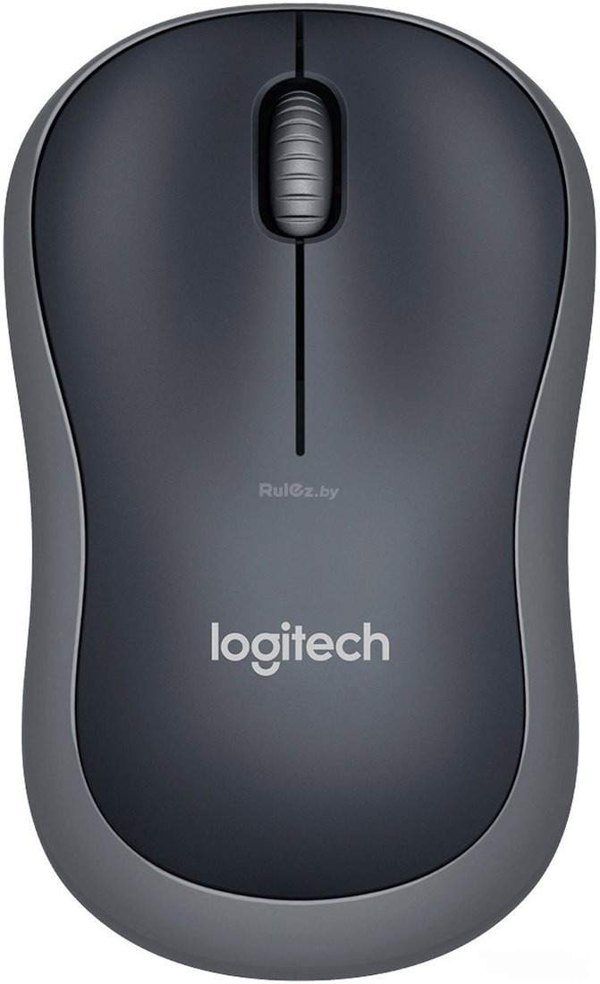 Мышь Logitech M185 (черный/серый)